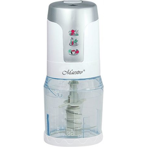 Maestro MR-580, 300 W, 600 ml, Rozsdamentes acél penge, Műanyag, Élelmiszer-aprító
