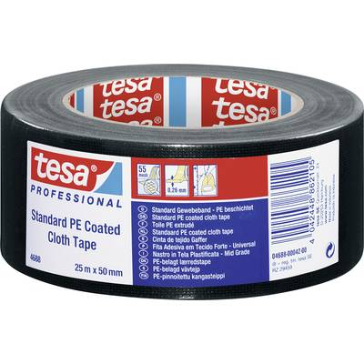 Tesa (04688-00042-00) Repair tape ® Professional Fekete (H x Sz) 25 m x 50 mm 1 db (04688-00042-00)