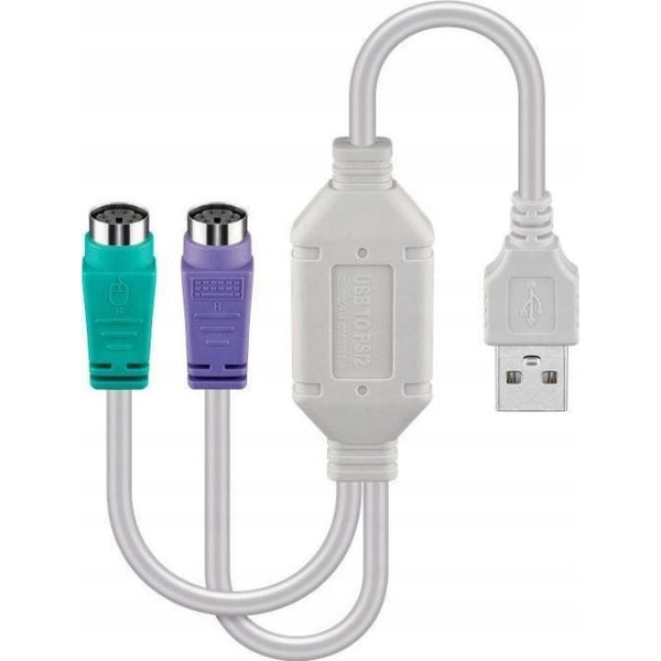 Microconnect USBA2XPS2 cavo PS/2 0,3 m Bianco