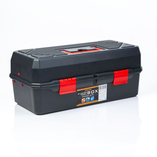 Handy Kinyitható tálcás szerszámosláda 250x495x230 mm (10986)