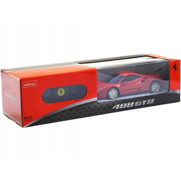 CAR WITH REMOTE CONTROL FERRARI 488 GTB RED SCALE 1 TO 24