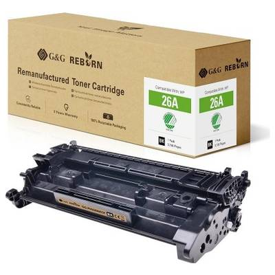 Съвместима тонер касета G&G за HP 26A, черна, 3100 страници