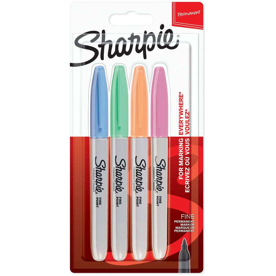 SHARPIE Fine, 4 pasztell színben (2065402)