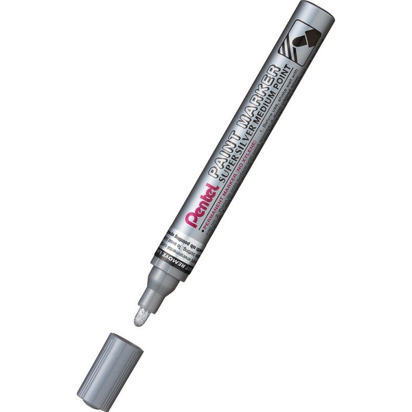 Ezüst színű olajfesték marker, Pentel, 1 db.