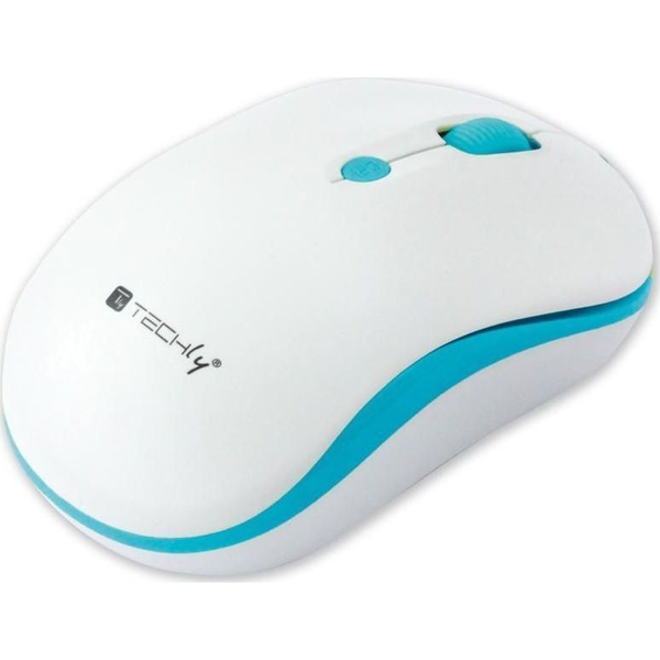 Techly IM 1600-WT-WBW Безжична оптична мишка 1600 DPI Двуръчна