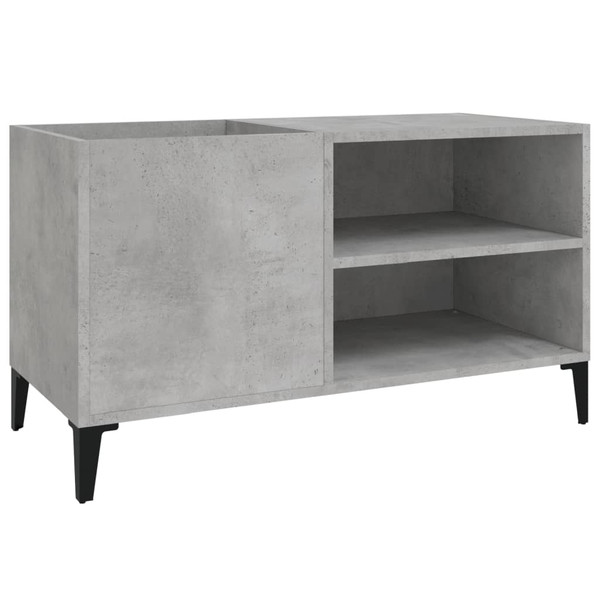 betonszürke szerelt fa hanglemezszekrény 84,5x38x48 cm