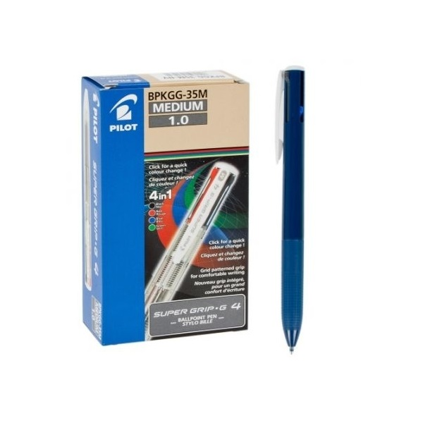 Pilot Super Grip G golyóstoll (4 színű / 1.mm) - Kék (BPKGG-35M-NV)