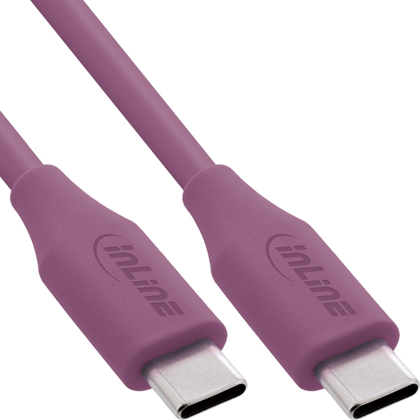 InLine 35892P cable USB USB 2.0 2 m USB C 0,48 Gbit/s 100 W Violeta