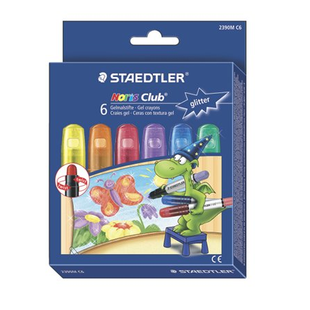 Staedtler Noris Club Zsírkréta készlet 6 csillogó szín