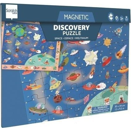 Scratch Europe 2 Az 1-Ben Mágneses Puzzle és Megfigyelő Játék, Világűr (5414561812326)