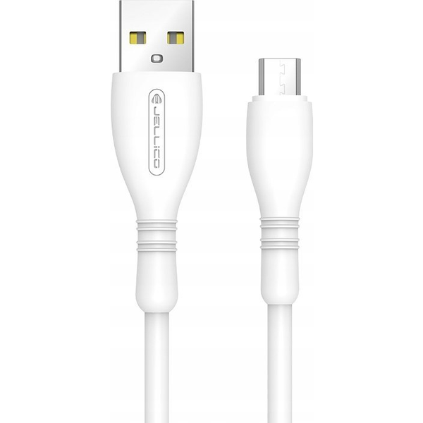 Kabel USB Jellico JELLICO kabel B9 Micro USB 3.1A 1M Biały