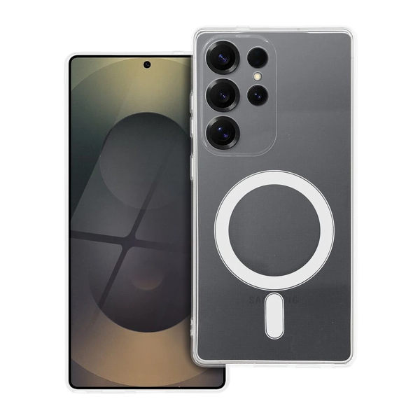 Samsung Galaxy A16 5G készülékhez 2 mm-es Mag Cover tok, kamera védelemmel, MagSafe-kompatibilis, átlátszó