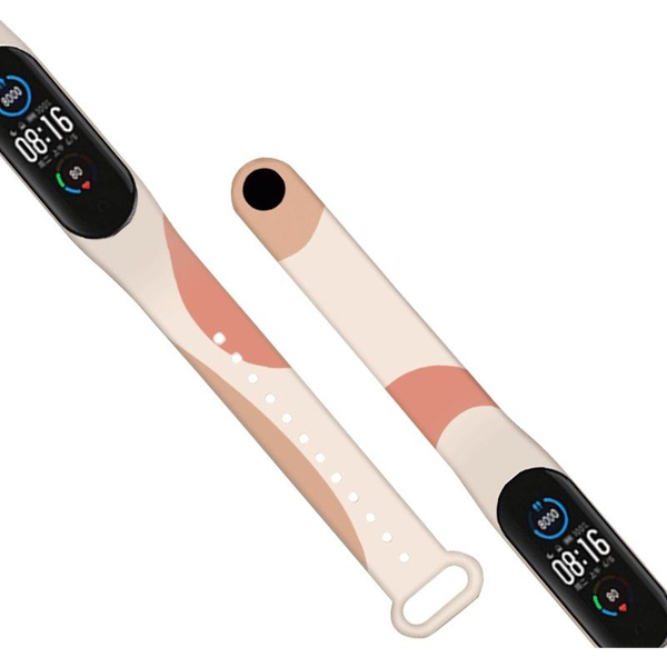 Hurtel Strap Moro Okosóra Csereszíj Xiaomi Mi Band 5/6 Szilikon Camo Fekete