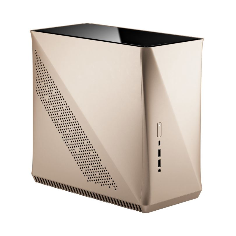 Fractal Design Era ITX táp nélküli ház Gold - aranyszínű (FD-CA-ERA-ITX-CHP) (FD-CA-ERA-ITX-CHP)