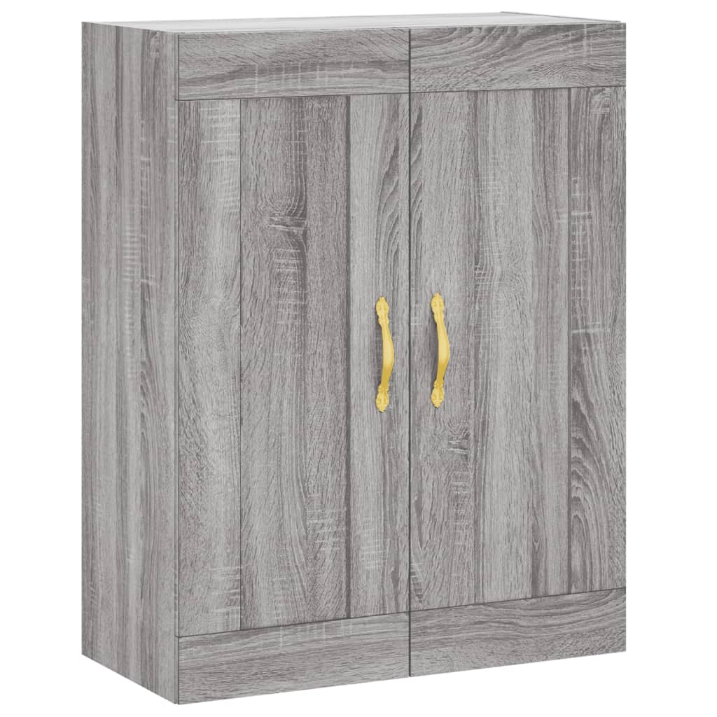 szürke sonoma szerelt fa fali szekrény 69,5 x 34 x 90 cm (835016)