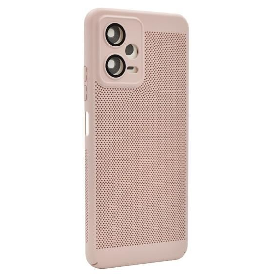Gigapack Xiaomi Redmi Note 12 5G légáteresztő, lyukacsos műanyag tok rózsaszín (GP-144333) (GP-144333)