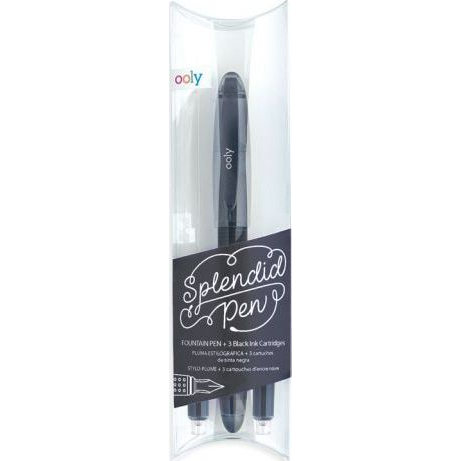 Kolorowe Baloniki Pióro wieczne Splendid czarne + 3 naboje