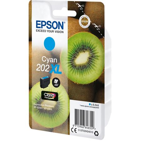 Epson Kiwi 202XL inktcartridge 1 stuk(s) Origineel Hoog (XL) rendement Cyaan