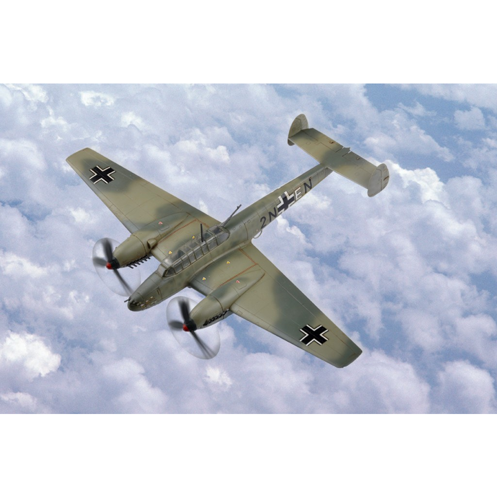 HobbyBoss Messerschmitt Bf110 Fighter repülőgép műanyag modell (1:72) (MHB-80292)