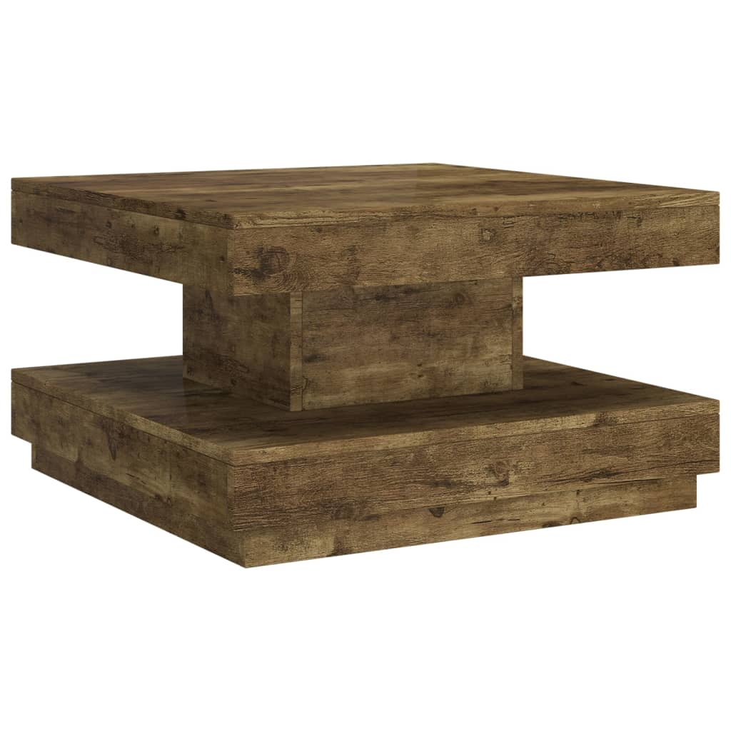 sötétbarna MDF dohányzóasztal 60 x 60 x 35 cm (286097)