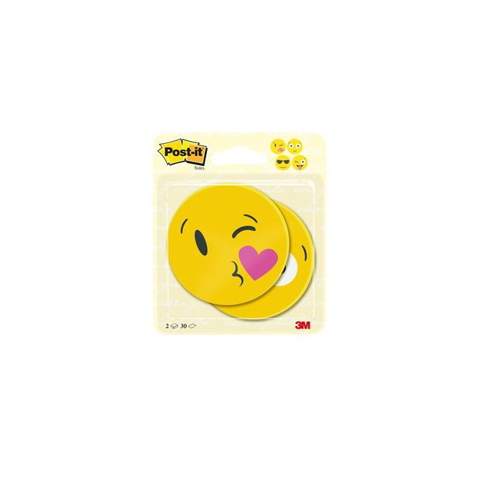3M POSTIT 70x70mm öntapadó jegyzettömb - Emoji (30 lap / tömb) (7100236592)