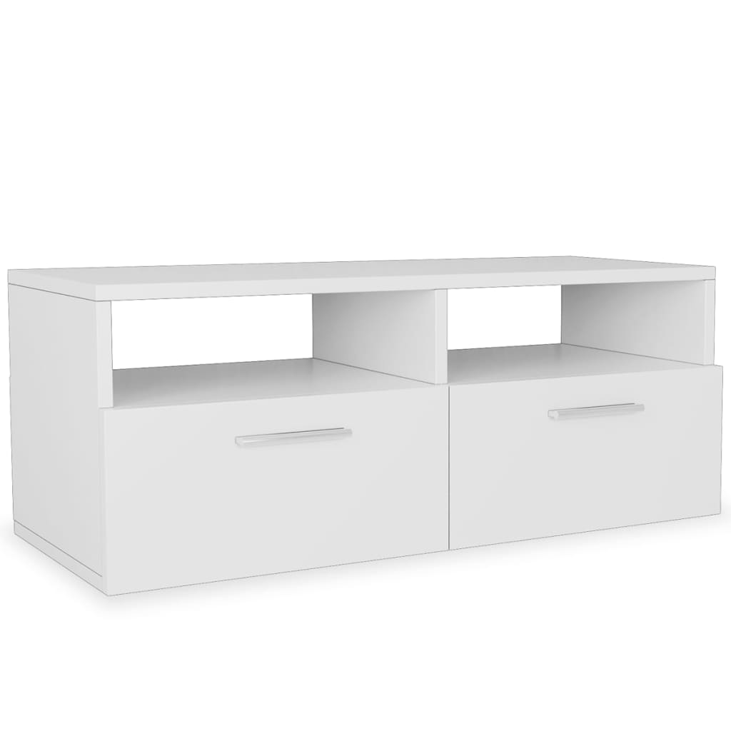 fehér faforgácslap TV szekrény 95 x 35 x 36 cm (244867)