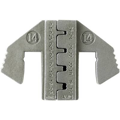 TOOLCRAFT PLE-0I4 Krimpelő betétek Laposdugasz Keresztmetszet: 0.1 ... 2.5 mm2 Alkalmas márka: TOOLCRAFT PZ-500
