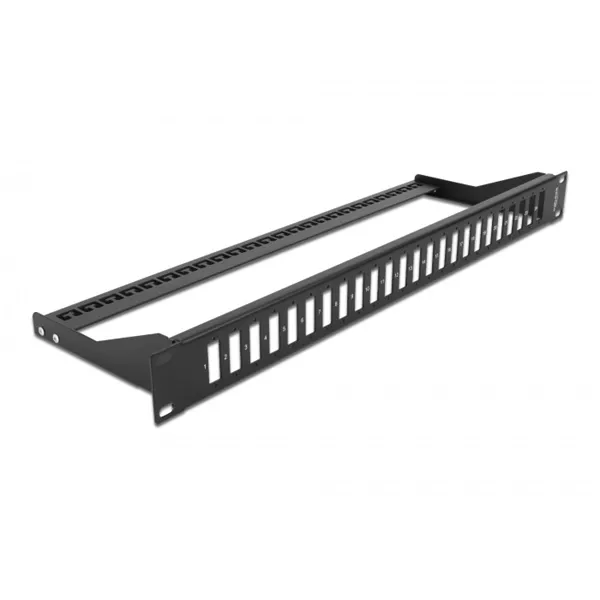 DELOCK 19" LWL Panel für 24 x SC Duplex / LC Quadlex
