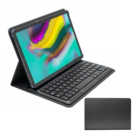 Proiectat pentru tastatura bluetooth samsung/targus, suport desktop, qwerty, engleza, negru, compatibil: Samsung Galaxy Tab S6 Lite 10.4 LTE, SM-P615, 2020