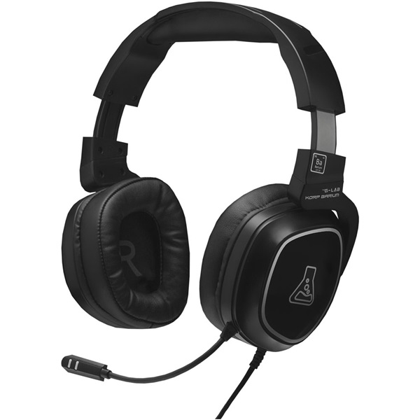 The G-Lab KORP BARIUM Gamer Fejhallgató Fekete