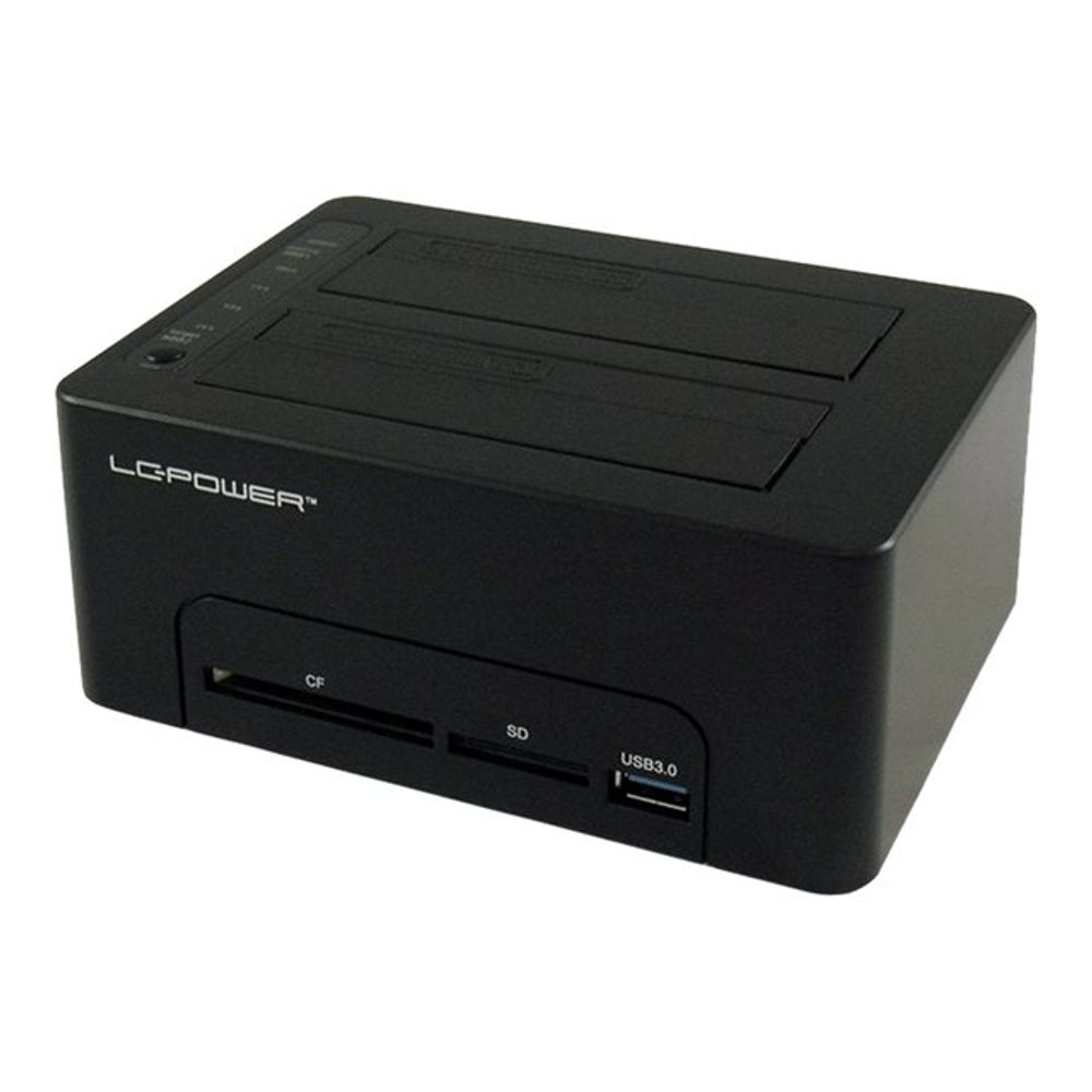 LC-Power LC-DOCK-U3-CR HDD Dokkoló és Klónozó állomás (USB 3.0 - SATA) (LC-DOCK-U3-CR)