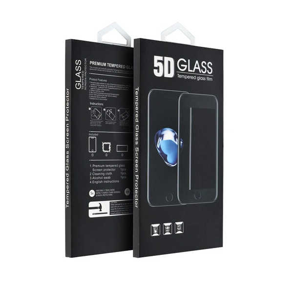 5D Full Glue adatvédelmi edzett üvegfólia iPhone XR / 11 készülékhez fekete