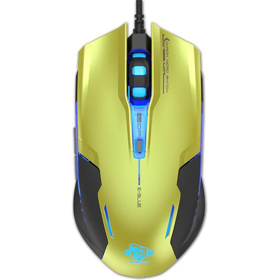 E-Blue Auroza G Gaming Egér USB 3000 DPI Zöld (EMS607GRAA-IU)