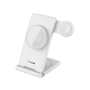NILLKIN POWERTRIO asztali töltőállvány 3in1 (15W, MagSafe, wireless, Apple Watch töltő) fehér (GP-138514)