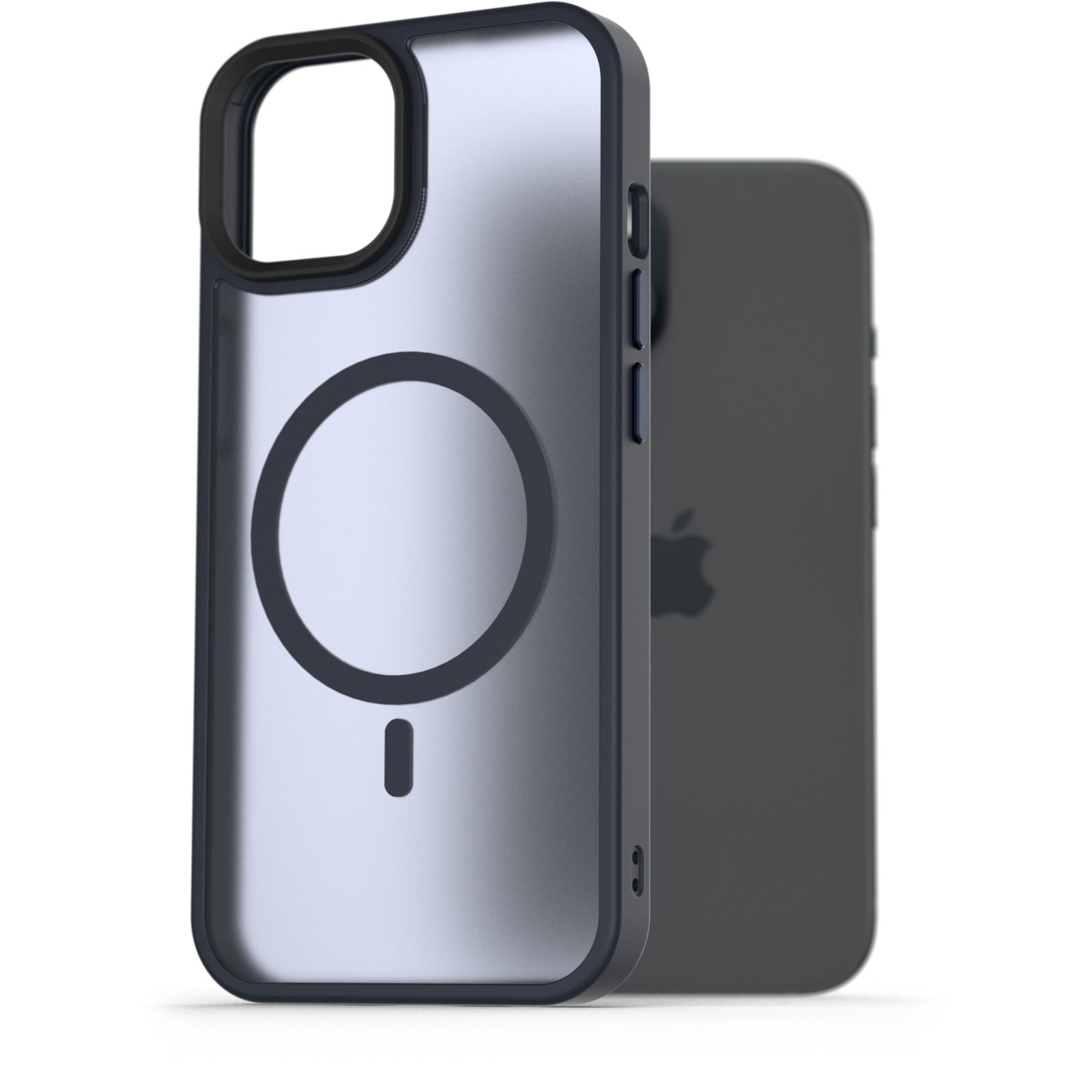AlzaGuard Matte Case iPhone 15 MagSafe sötétkék tok (AGD-PCMM3L)