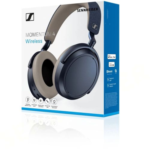 Bezdrátová sluchátka Sennheiser Momentum 4 modrá s ANC (potlačení hluku)