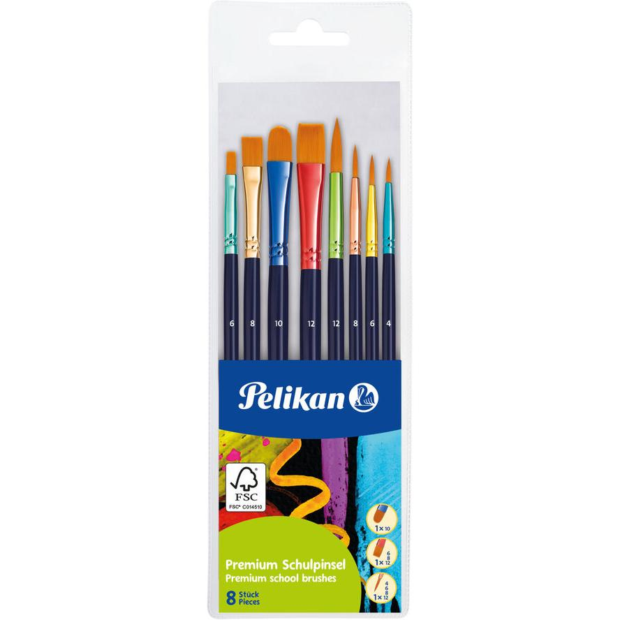 Herlitz Pelikán Prémium Ecsetkészlet (8 darabos) (701181)