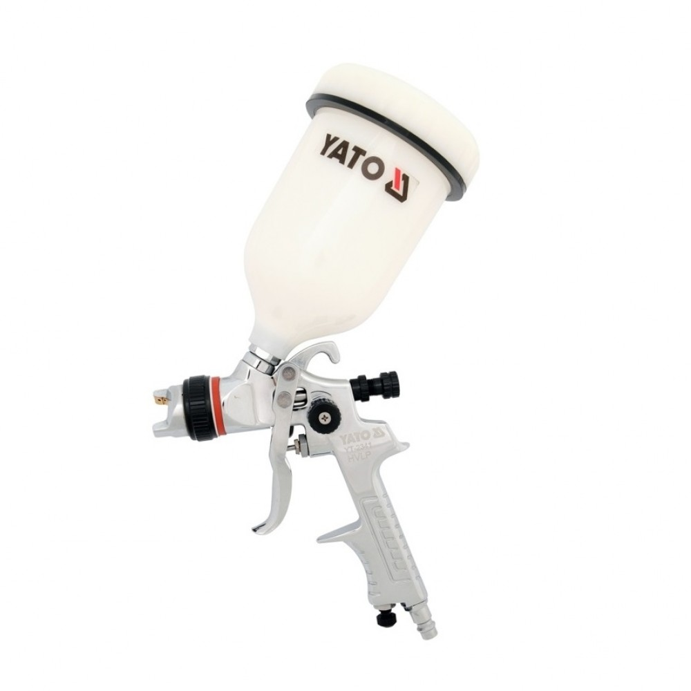 Yato YT-2341 Felsőtartályos Festékszóró pisztoly 0.6L - Ezüst (YT-2341)