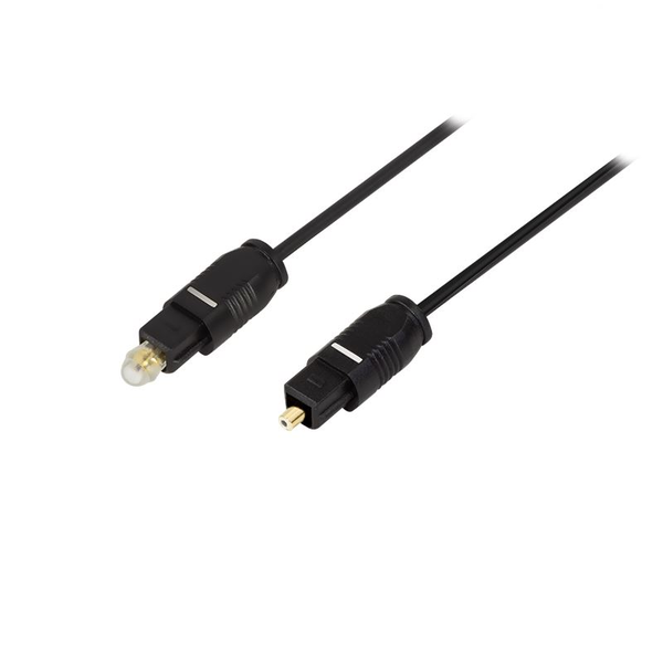 LogiLink Audiokabel 1x Toslink -> 1x Toslink St/St 0.50m bk