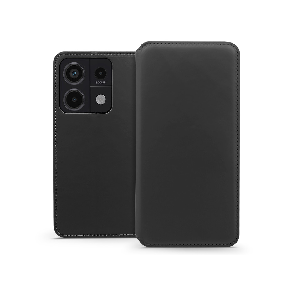 Dual Pocket Flip bőrtok - Xiaomi Redmi Note 13 Pro 5G/Poco X6 5G - fekete (HF277665)