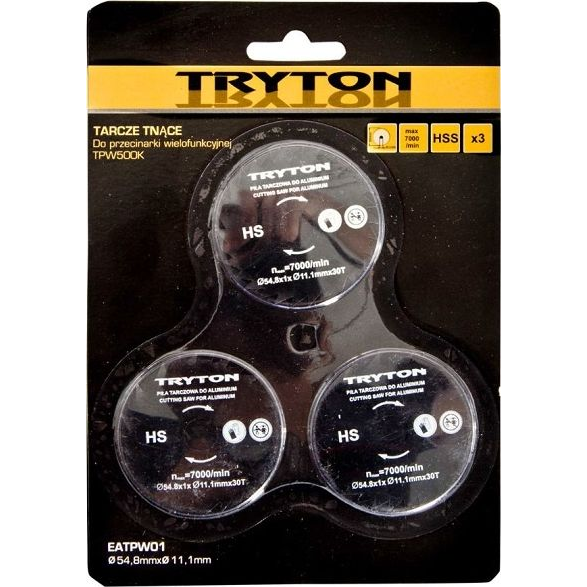  Tryton Zestaw tarcz tnących HSS 54,8x11,1mm do TPW500K 3szt. - EATPW01