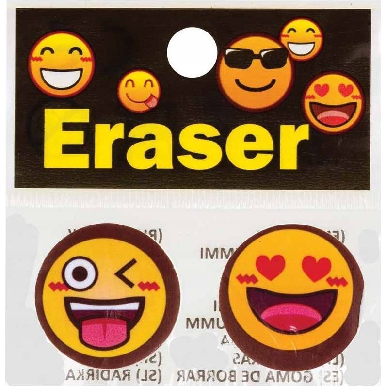Centrum Emojidex bliszteres 2db/csomag radír (CE87009)