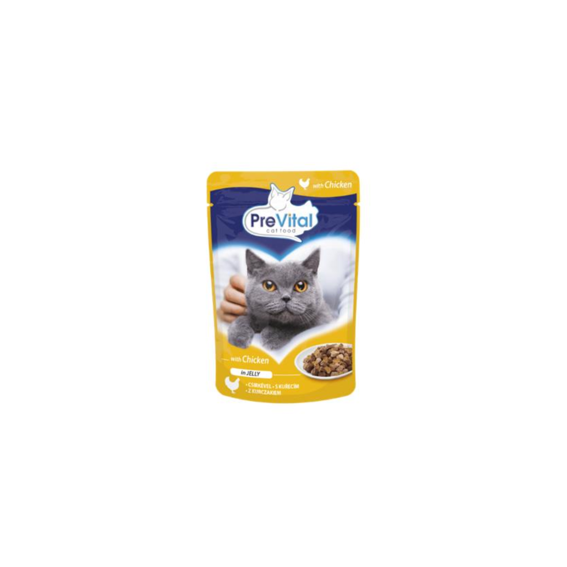 Prevital alutasakos Macskaeledel csirke aszpikban felnőtt macskáknak 100 g (032-003-000-0013)