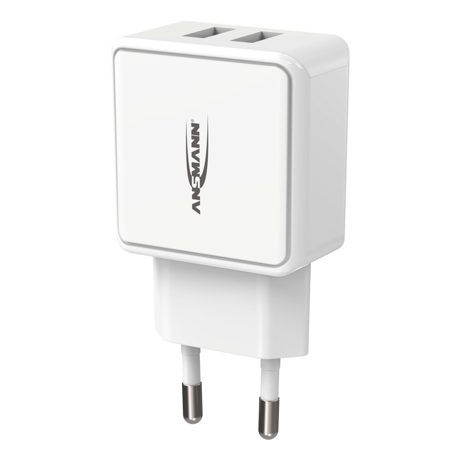 Ansmann HC212 Hálózati 2xUSB töltő - Fehér (12W) (1001-0114)