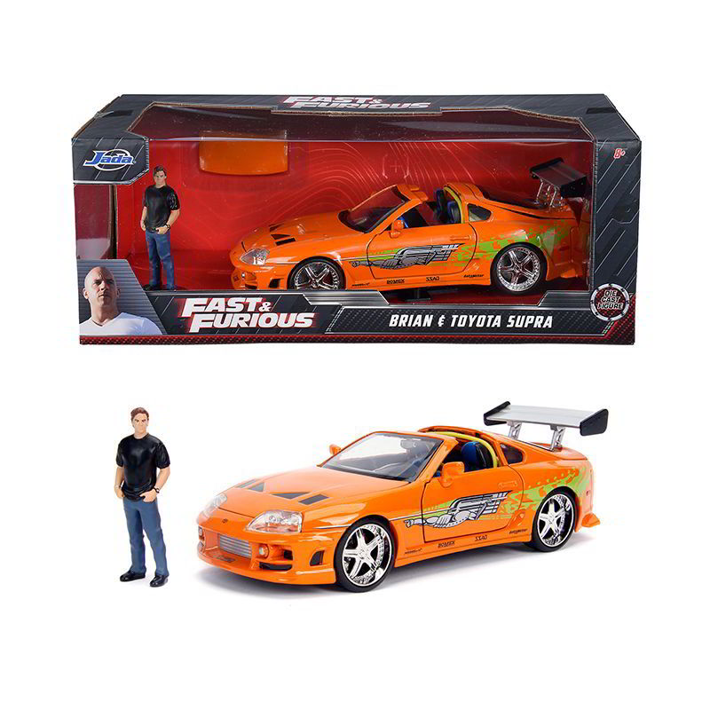 Jada Halálos iramban: Brian figura és Toyota Supra fém autómodell (253205001)