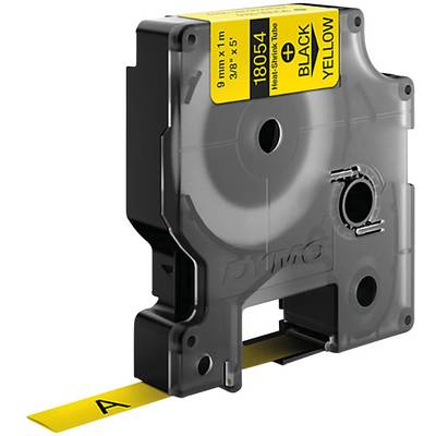 Feliratozó szalag, zsugorcső DYMO IND RHINO 18054 Poliolefin Szalagszín: Sárga Szövegszín:Fekete 9 mm 1.5 m (S0718290)
