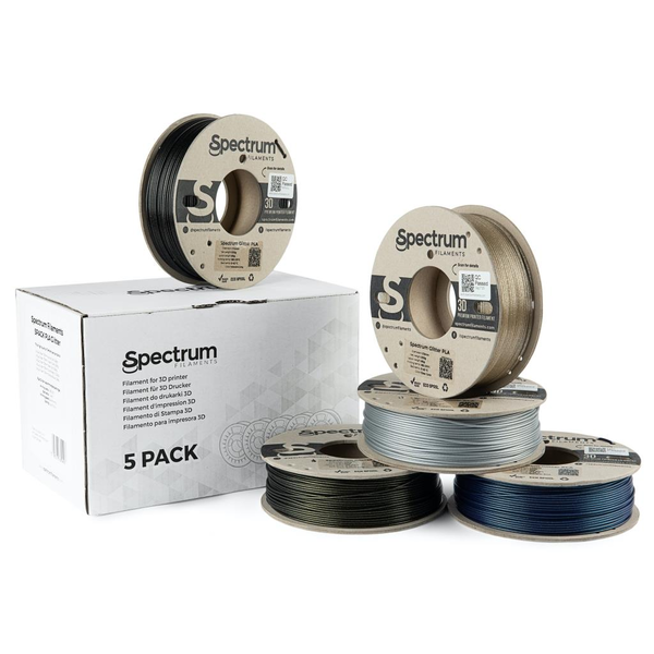 Filament Spectrum PLA Glitter 1,75mm 5x250g mix barev