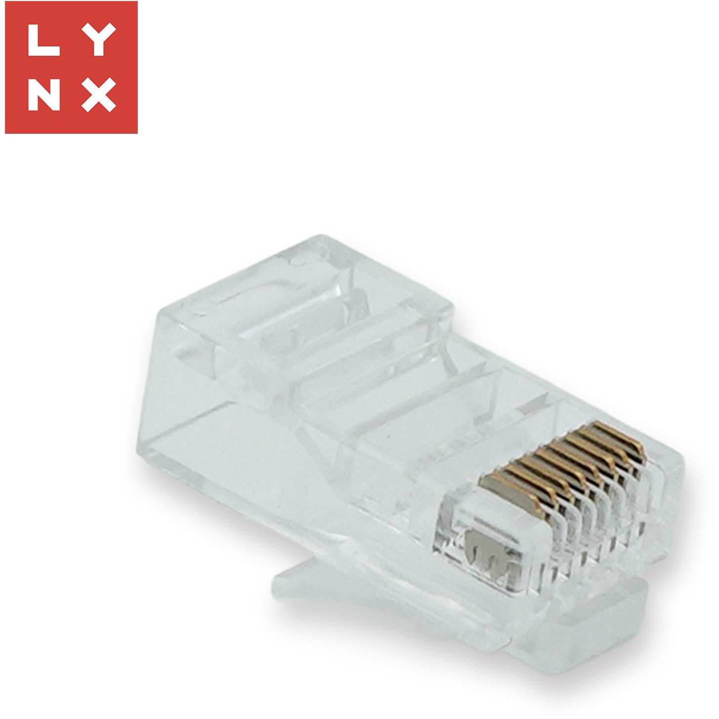 LYNX UTP CAT6 Csatlakozó Átlátszó 3cm LX-CON-CAT6-UTP-50 (LX-CON-CAT6-UTP-50)