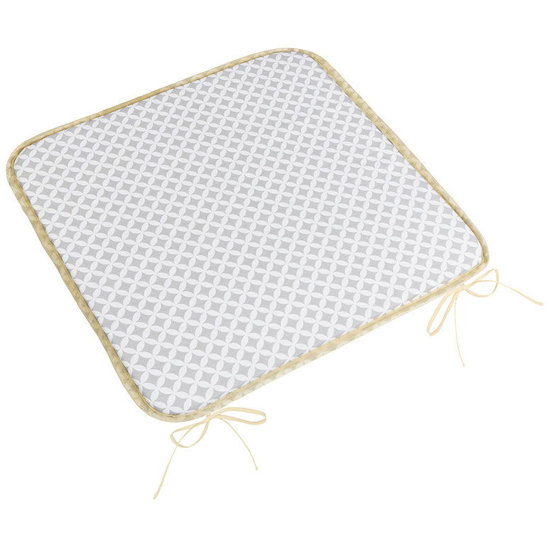 BELLATEX Ülőpárna ADÉLA, 34\905 sima 40 × 40, rombusz, szürke-fehér (13202)