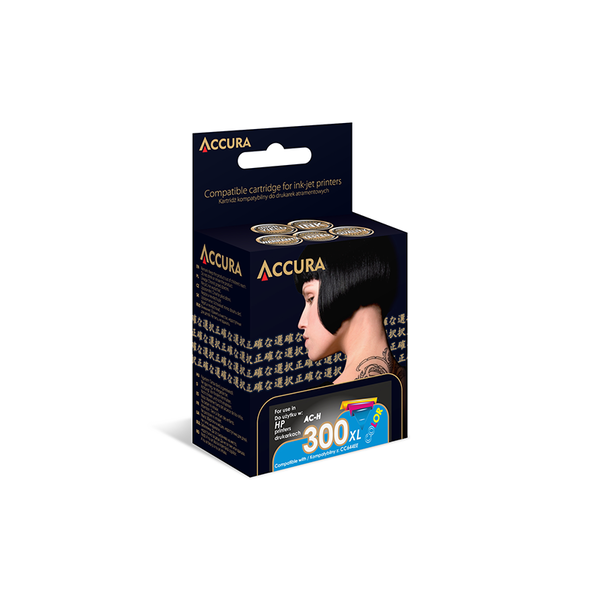 Accura (HP No. 300XL CC644EE) Tintapatron - Színes